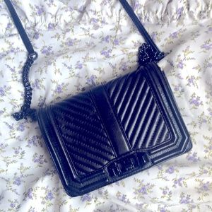 REBECCA MINKOFF SMALL LOVE CHEVRON BAG